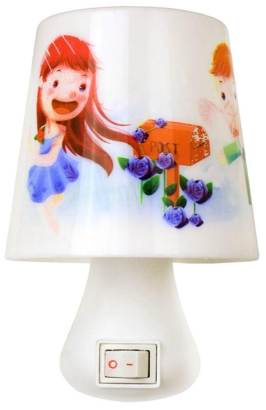 Светильник светодиодный NL-174 Лампа 220В ночник с выкл. бел. Camelion 12530