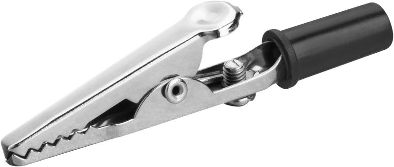 Зажим крокодил 15А 80 847 OAC-15A-53-B25 черн. ОНЛАЙТ 80847