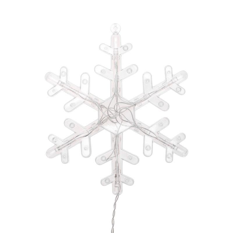 Гирлянда светодиодная Бахрома со снежинками 2.4х0.9м 150LED бел. 7.5Вт 230В IP20 с контроллером 8 режимов Neon-Night 255-075