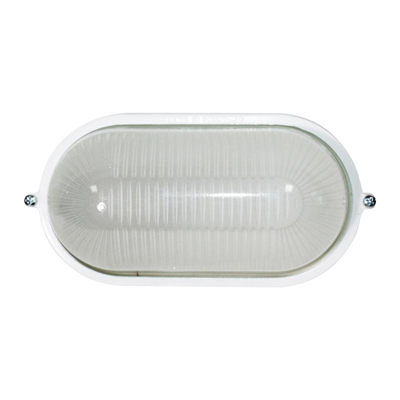 Светильник Банник 1401 НПП 03-60-021 1х60Вт E27 IP65 овал малый корпус бел. Элетех 1005500938