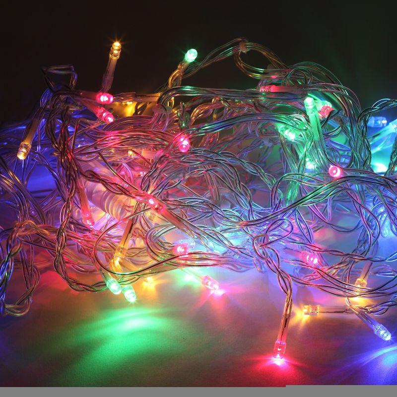 Гирлянда светодиодная Бахрома 2мх1м 62LED 24В IP44 мультиколор ( без трансформатора Б0041911) ЭРА Б0041906