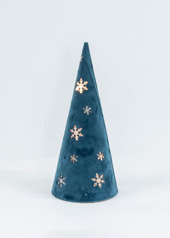 Светильник настольный Конус 8LED флок 11х25см тепл. бел. КОСМОС KOC_TAB-B106