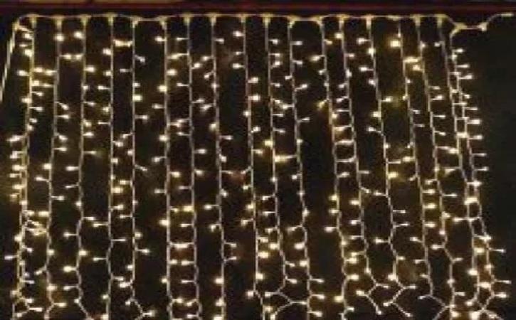 Гирлянда Занавес LDCL544-Y-E 544 желт. светодиодов 1.5х2.2м 16 нитей соединяемый до 8шт. для помещений SHLights 4690601035615