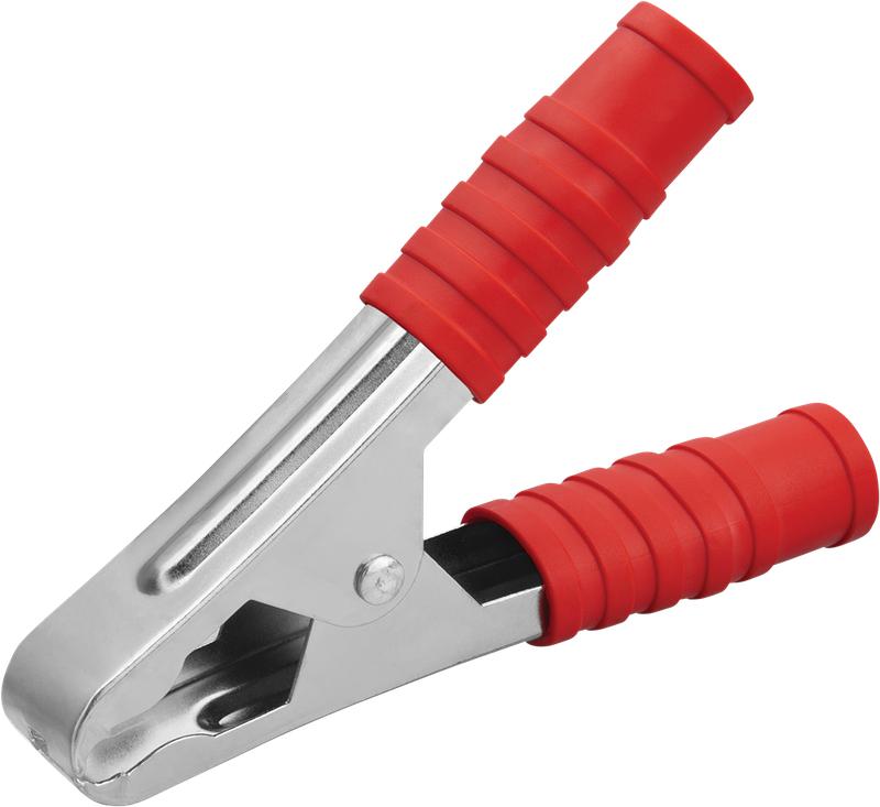 Зажим крокодил 100А 80 866 OAC-100A-105-R25 красн. ОНЛАЙТ 80866