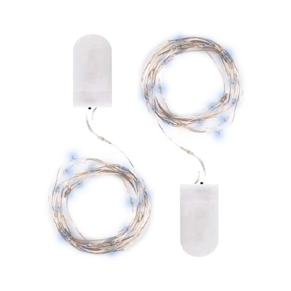 Гирлянда DC-G05-20WS2 20LED 2xCR2032 (в компл.) бел. (уп.2шт) ФАZА 5048010