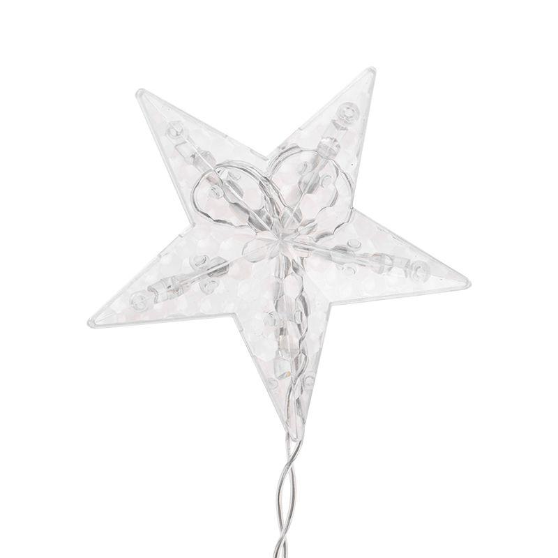 Гирлянда светодиодная Арка со звездами 2.5х1.2м 136LED тепл. бел. 7Вт 230В IP20 с контроллером 8 режимов Neon-Night 255-076