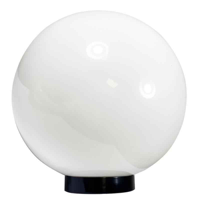 Светильник НТУ 06-100-01 Шар 400 Б 100Вт E27 IP55 опал ПММА /корпус плоск. черн. (инд. упак.) Элетех 1030480231