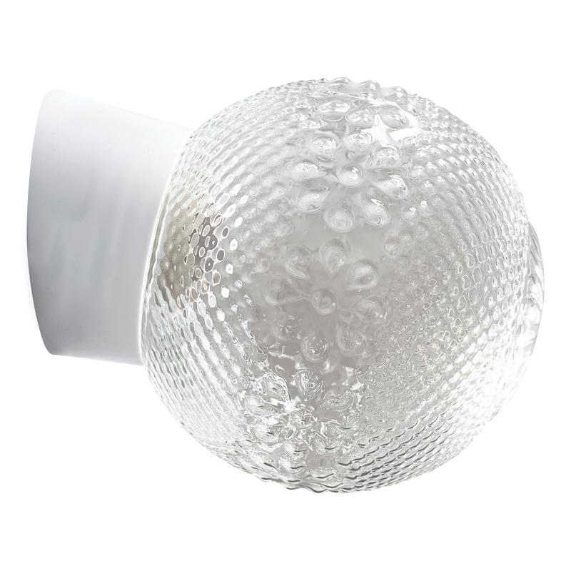 Светильник НББ 64-60-080 Цветочек d150 1х60Вт E27 IP20 корпус наклонный бел. Элетех 1005100149