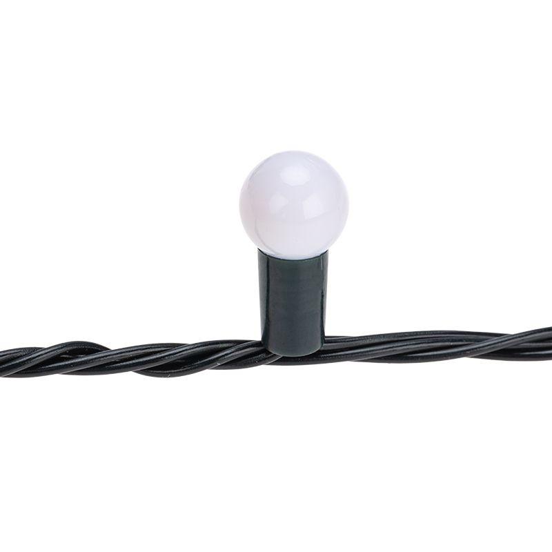 Гирлянда светодиодная Мультишарики 20м d15мм 200LED мульти (RG/RB) 11Вт 230В IP44 мигание провод зел. Neon-Night 303-609