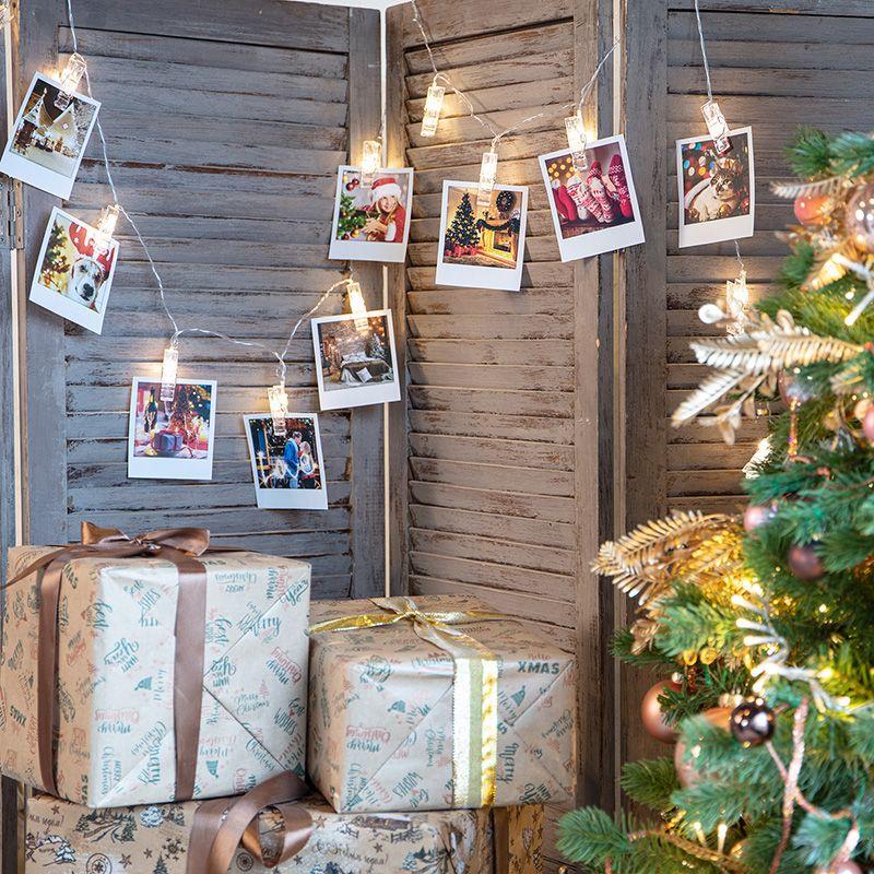 Гирлянда светодиодная Прищепки 1.5м 10LED тепл. бел. 0.1Вт IP20 провод ПВХ прозр. элементы питания 2хAA (не в компл.) Neon-Night 304-005