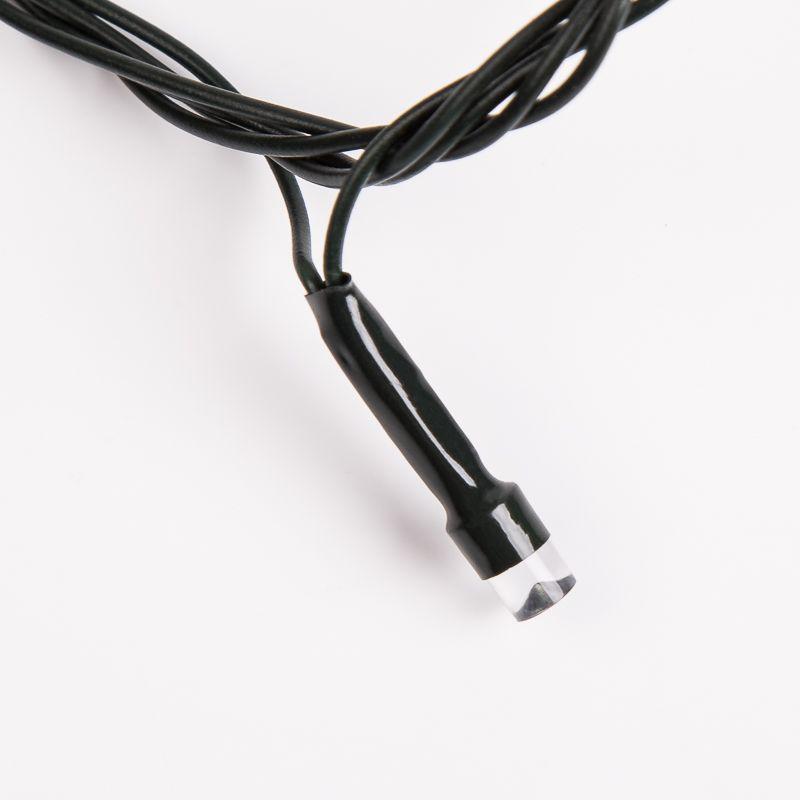 Гирлянда светодиодная Твинкл Лайт 6м 40LED бел. 5.1Вт 220-240В IP20 с контроллером 8 режимов провод ПВХ темн. зел. Neon-Night 303-025