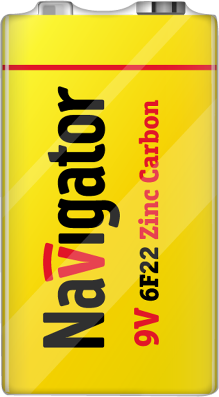 Элемент питания солевой крона 6F22 94 762 NBT-NS-6F22-SH1 (уп.1шт) NAVIGATOR 94762