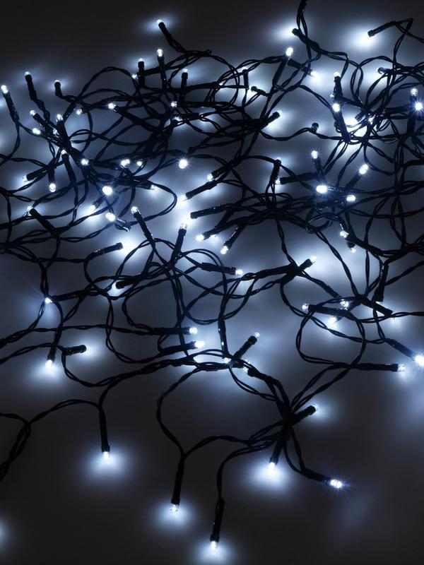 Гирлянда Нить LD120-GW-BO 120 бел. светодиодов 12м с контроллером уличная SHLights 4690601045430