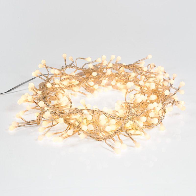 Гирлянда светодиодная Мишура LED 3м 288LED желт. 18Вт 220-240В IP20 провод ПВХ прозр. Neon-Night 303-601