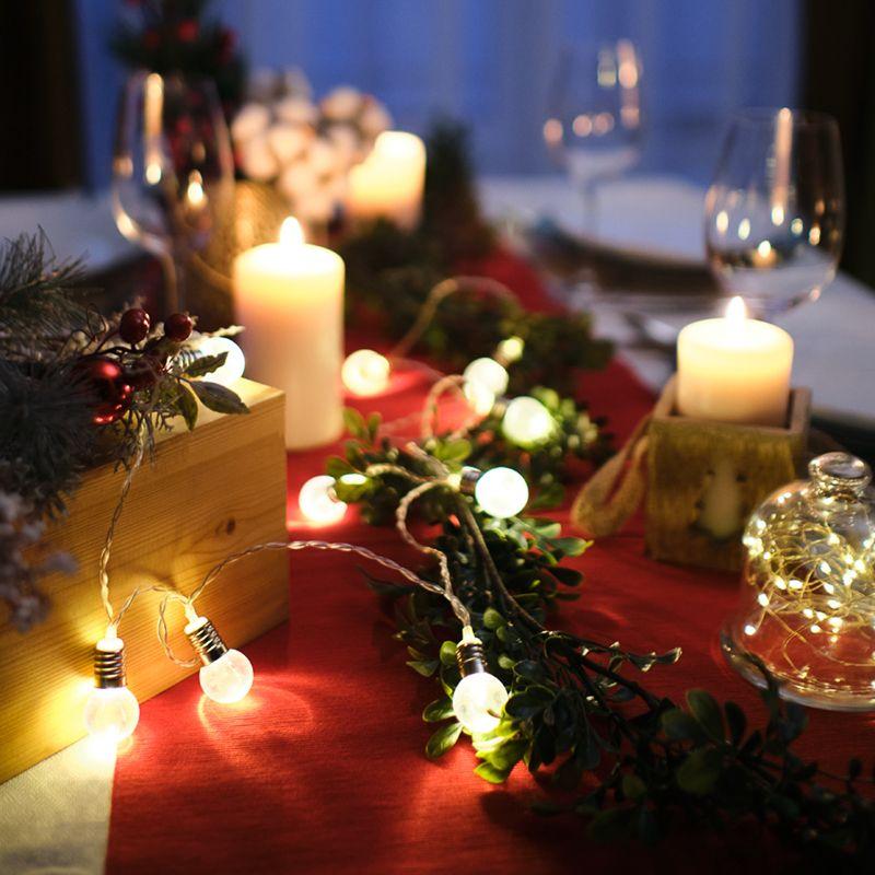 Гирлянда светодиодная Лампочки 1.5м 10LED тепл. бел. 0.1Вт IP20 провод ПВХ прозр. элементы питания 2хAA (не в компл.) Neon-Night 304-015