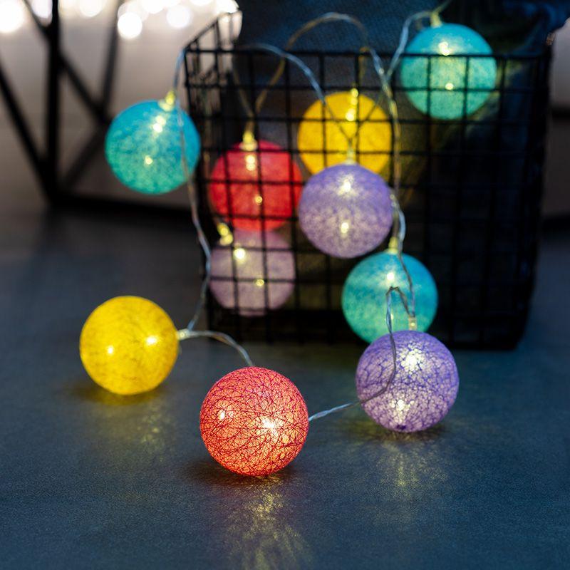 Гирлянда светодиодная Тайские фонарики Фейерверк 5м 25LED прозрачный ПВХ питание USB тепл. бел. Neon-Night 304-009