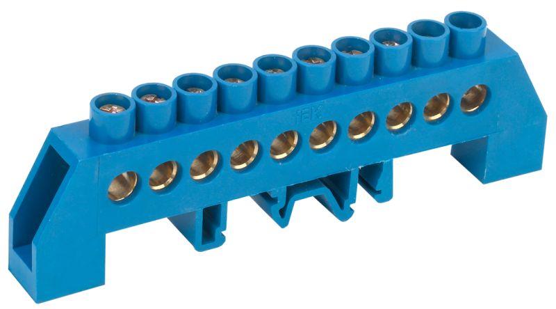 Шина нулевая в комб. DIN-изол. Стойка ШНИ-8х12-10-КС-С IEK YNN10-812-10DP-K07