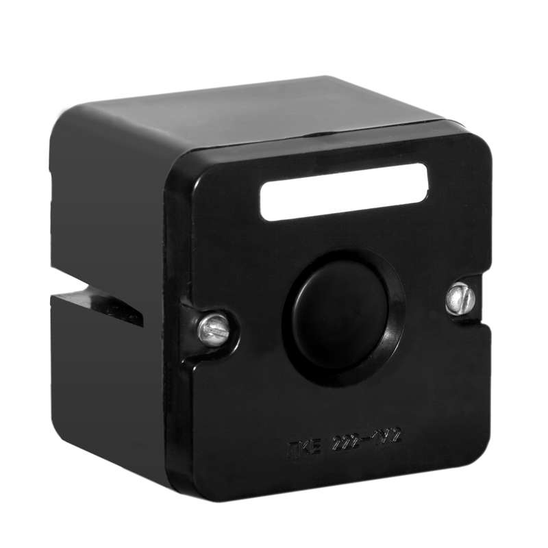 Пост кнопочный ПКЕ-222/1 кнопка Пуск черн. Электродеталь ПКЕ-222/1.1Ч.П