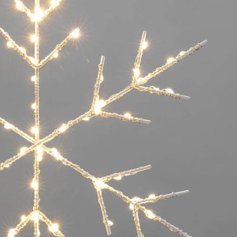 Фигура светодиодная подвесная Снежинка на метал. каркасе тепл. бел. Neon-Night 501-056