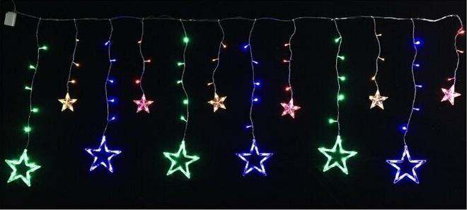 Гирлянда Занавес DCLLD-138M-C 138 мультиколор светодиодов 2х1/0.6м 12 нитей SHLights 4690601047175