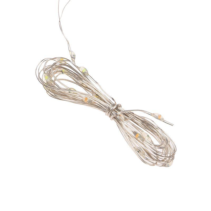 Гирлянда светодиодная Роса Светодиодный дождь 3х2м LED бел. 12Вт IP20 USB+пульт управления с крючками для крепления Neon-Night 315-875