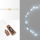 Гирлянда светодиодная Роса 2м 20LED бел. 0.1Вт IP20 с пробкой элементы питания 3хLR44 (в компл.) Neon-Night 302-025