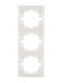 Рамка 3-м Mira вертикал. бел. LEZARD 701-0200-153