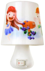 Светильник светодиодный NL-174 Лампа 220В ночник с выкл. бел. Camelion 12530