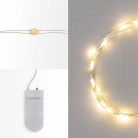 Гирлянда светодиодная Роса 2м 20LED тепл. бел. 2Вт 4.5В IP20 провод прозр. Neon-Night 303-006