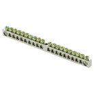 Шина PEN ноль-земля 6х9 20 отверст. цинк крепеж по центру PROxima EKF sn1-63-20