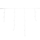 Гирлянда светодиодная Айсикл (бахрома) 5х0.6м 112LED тепл. бел. 3.4Вт 230В IP44 эффект мерцания провод прозр. Neon-Night 255-526