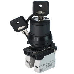 Переключатель ПЕ-171 исп.2 1з+1р 10А 660В замок на 2 положения 0 +90град. (ключ в положении включено не вынимается) IP40 Электротехник ET514794