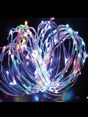 Гирлянда светодиодная Разноцветные нити 10м 100LED в виде капель 220В Космос KOCNL-EL150