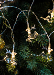 Гирлянда светодиодная Олени 5х4х0.5см 10LED акрил тепл. бел. КОСМОС KOC_GIR-B114