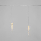 Гирлянда светодиодная Айсикл (бахрома) Сосульки 1.5х0.25м 10LED тепл. бел. 0.51Вт IP20 провод прозр. Neon-Night 303-067