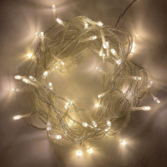 Гирлянда светодиодная Нить 5м 48LED 24В IP44 тепл. свет ( без трансформатора Б0041911) ЭРА Б0041904