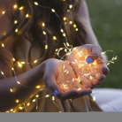 Гирлянда светодиодная Нить Мишура ЕNIG-100M 3м 150microLED тепл. бел. 220В Эра Б0051871