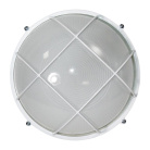 Светильник Банник 1102 НПП 03-100-010 1х100Вт E27 IP65 круг большой корпус с решеткой бел. Элетех 1005500931