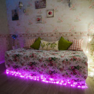 Гирлянда светодиодная Цветы Сакуры 7м 50LED роз. 1.5Вт IP20 с контроллером 8 режимов Neon-Night 303-038