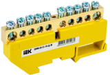 Шина PE земля на DIN-изол. ШНИ-8х12-10-Д-Ж IEK YNN10-812-10D-K05