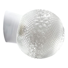 Светильник НББ 64-60-080 Цветочек d150 1х60Вт E27 IP20 корпус наклонный бел. Элетех 1005100149