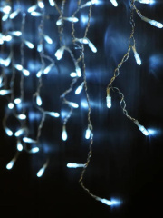 Гирлянда Бахрома OIC100LSE-W-T-I4 100 бел. светодиодов 2x0.56м 20нитей 24/56/32/48см соединяемая до 20шт уличная SHLights OIC100LSE-W-T-I4