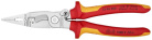 Клещи электромонтажные VDE 6-в-1 L-200мм Knipex KN-1396200