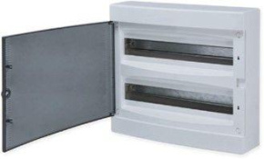 Щит распределительный навесной Unix прозр. дверь 2х18 модулей IP40 PROxima EKF ux-2x18-n