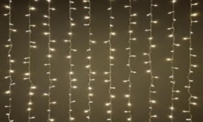 Гирлянда Занавес LDCL720-WW-E 720 тепл. Бел. светодиодов 2.4х2м 24 нитей соединяемый до 8шт для помещений SHLights 4690601045294