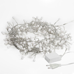 Гирлянда светодиодная Мишура LED 3м 288LED красн. 18Вт 220-240В IP20 провод ПВХ прозр. Neon-Night 303-602