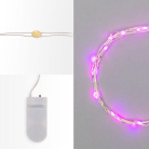 Гирлянда светодиодная Роса 2м 20LED роз. 2Вт 4.5В IP20 провод прозр. Neon-Night 303-007