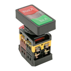 Кнопка AS-22N Пуск-Стоп прямоугольная 220В NO+NC EKF pbn-as-rec