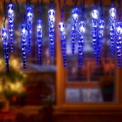Гирлянда светодиодная Нить Сосульки 3.8м 20LED син. IP20 220В дл. провода 2.5м Эра Б0055995