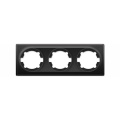 Рамка 3-м Florence черн. 1E52301303 OneKeyElectro 2172830